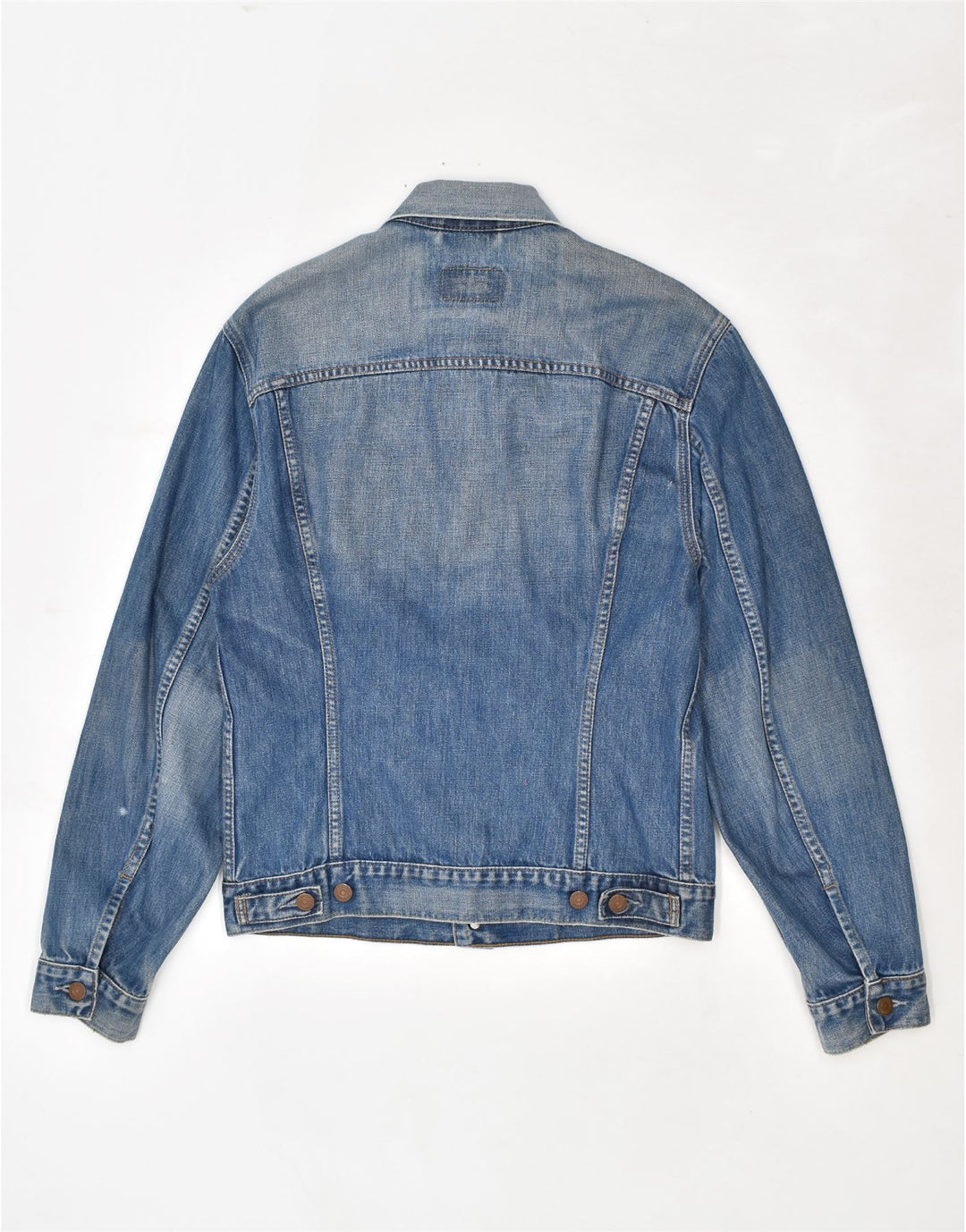 LEVI'S Dame denimjakke UK 14 Stor Blå Bomuld