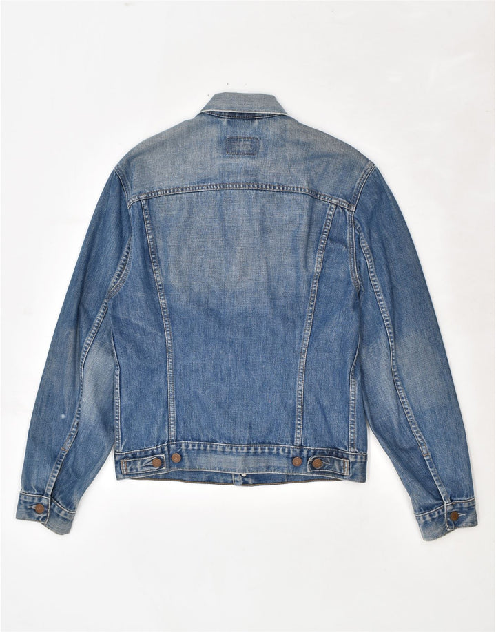 LEVI'S Dame denimjakke UK 14 Stor Blå Bomuld
