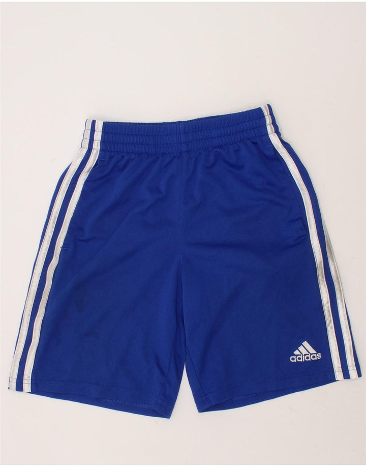 ADIDAS Boys Sport Shorts 7-8 Years Small  Blue Polyester Vintage Adidas and Second-Hand Adidas from Messina Hembry 