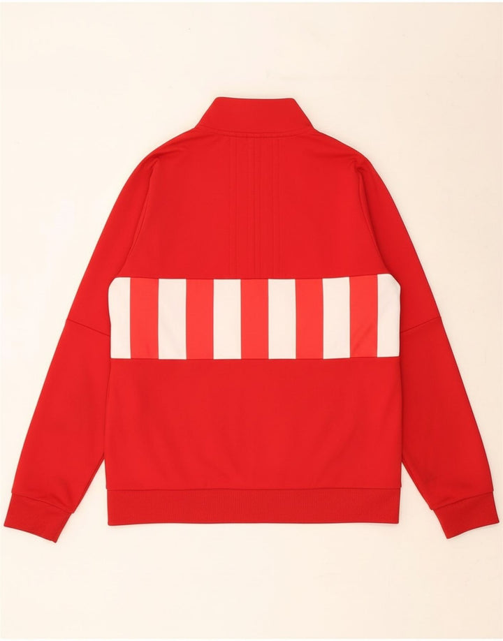 NIKE Mens Tracksuit Top Jacket Large Red Colourblock Polyester