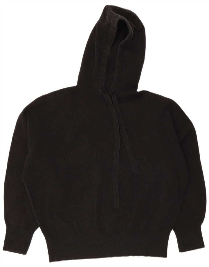 Cos Oversized hættetrøje til kvinder UK 14 Medium Sort bomuld