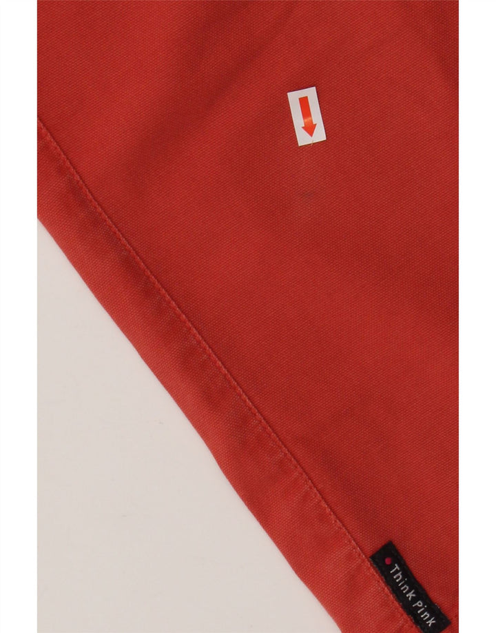 THINK PINK Mens Bermuda Denim Shorts IT 50 Large W34  Pink Cotton