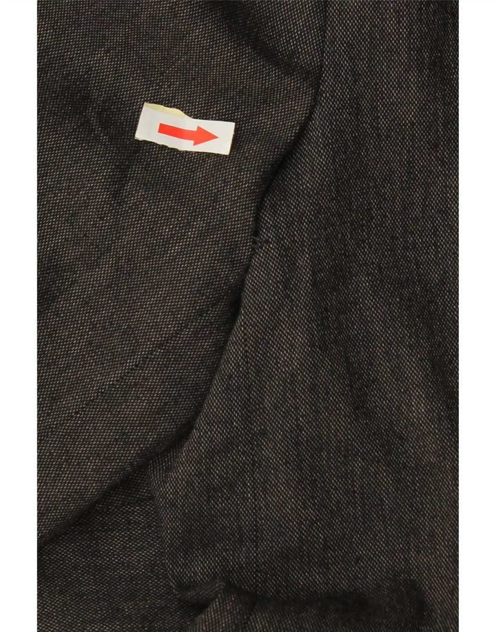 Zara Dame 1 Knap Blazer Jacket UK 18 XL Grå Viscose