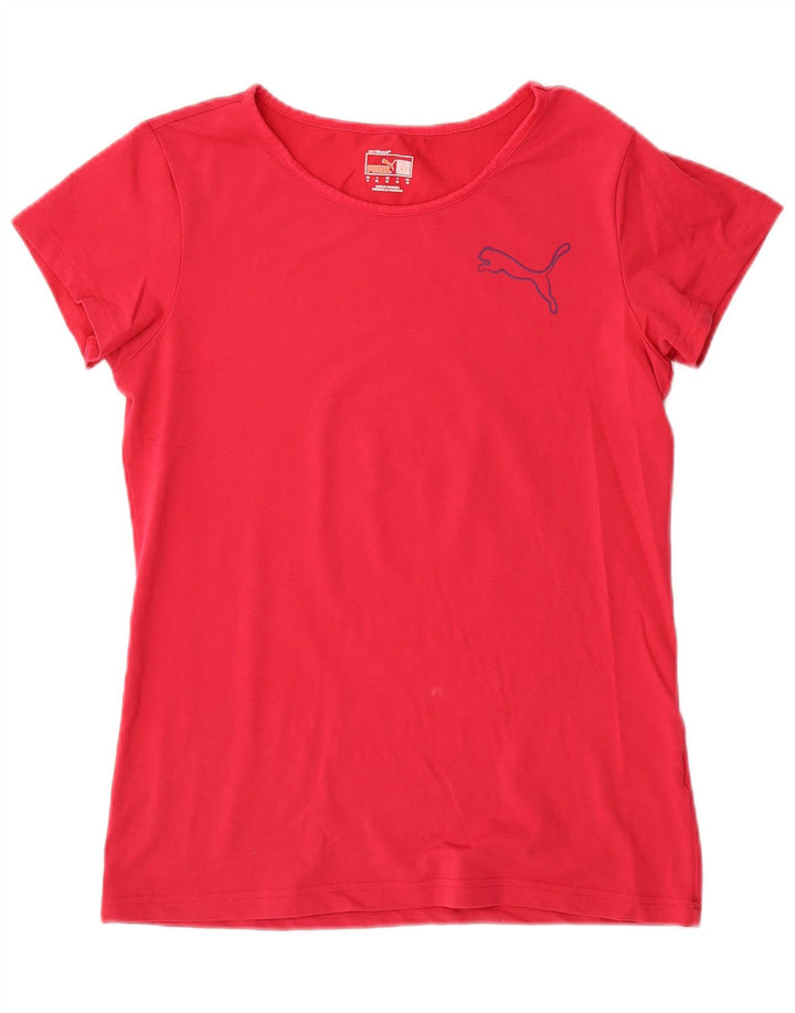 Puma T-Shirt Top UK 12 Medium Pink