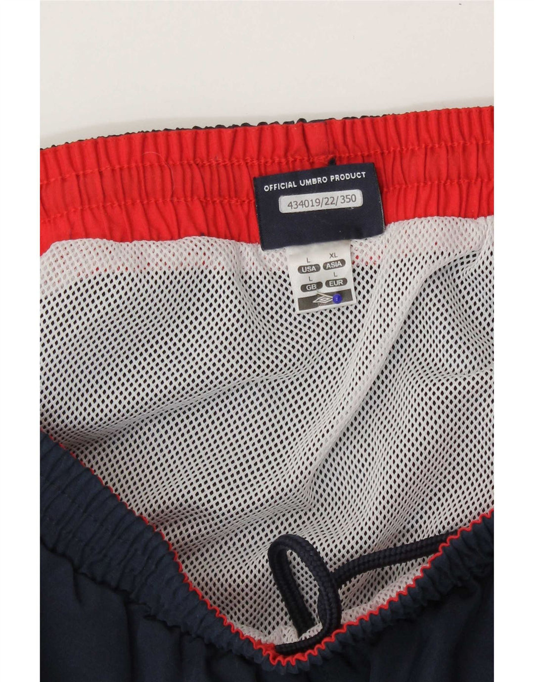 Umbro Herre Sportshorts Large Navy Blue Polyester
