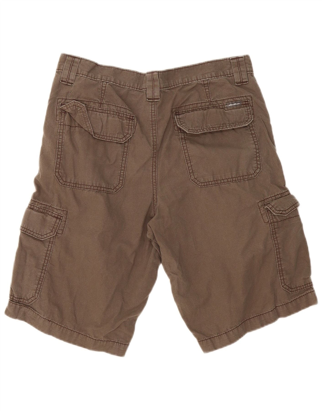 EDDIE BAUER Herre Cargo Shorts W33 Large Grå Bomuld