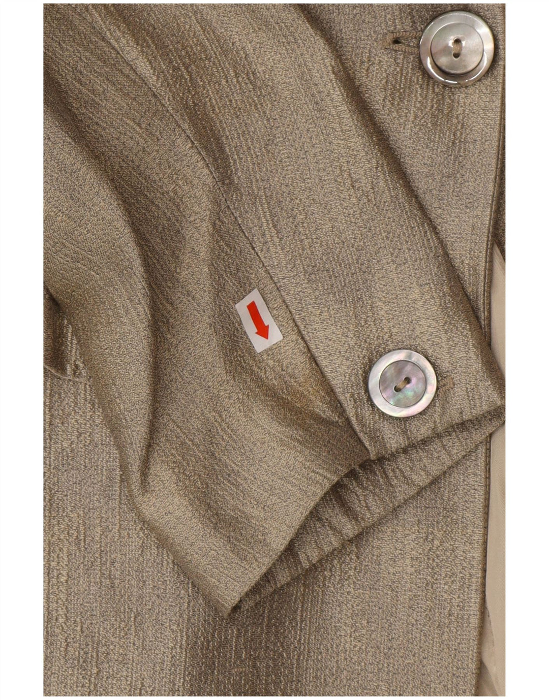 ESCADA Womens Elements Longline 1-knap blazerjakke EU 36 Small Gold