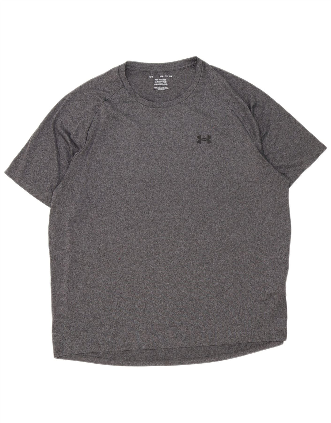 Under Armour Herre T-Shirt Top 2XL Grå Polyester