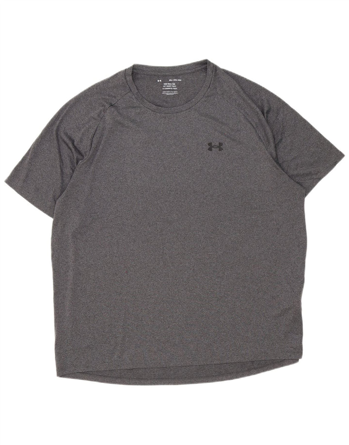 Under Armour Herre T-Shirt Top 2XL Grå Polyester