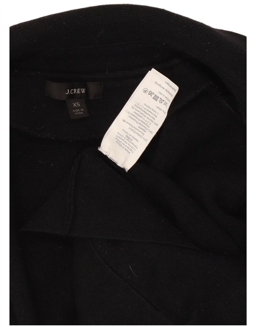 J. Crew Dame Oversized 3/4 Ærmet Blazer Jakke UK 6 XS Navy Blue
