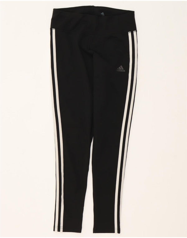 Adidas Womens Climalite Leggings UK 8 Small Black Polyester