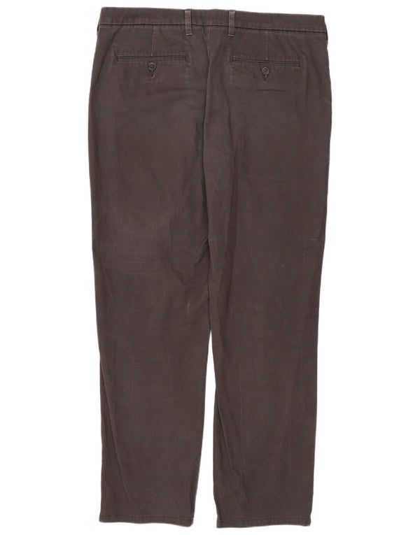 Marks & Spencer Herre Lige Regular Fit Chinobukser W36 L31 Grå
