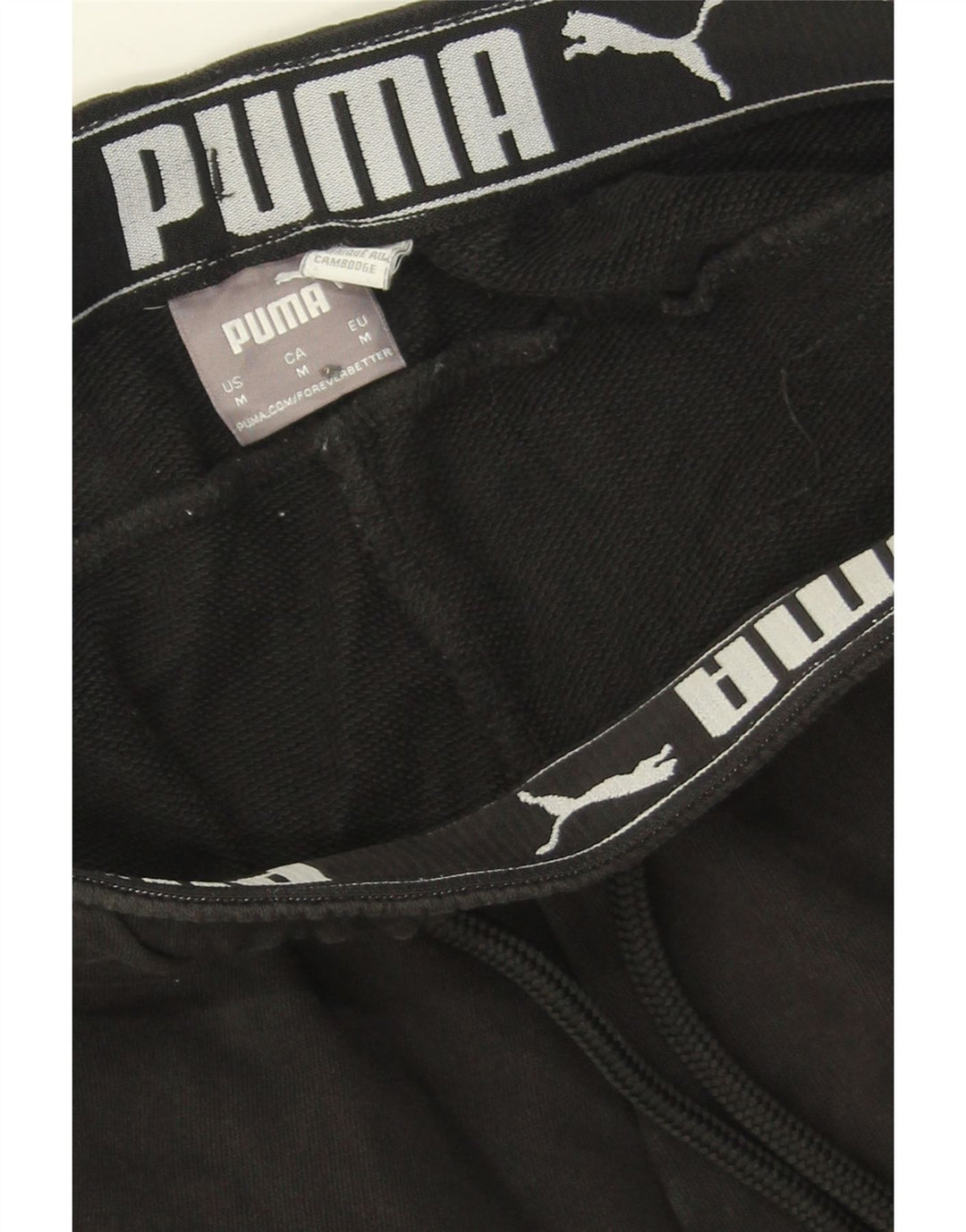 PUMA Womens Tracksuit Trousers Joggers Medium  Black Cotton Vintage Puma and Second-Hand Puma from Messina Hembry 