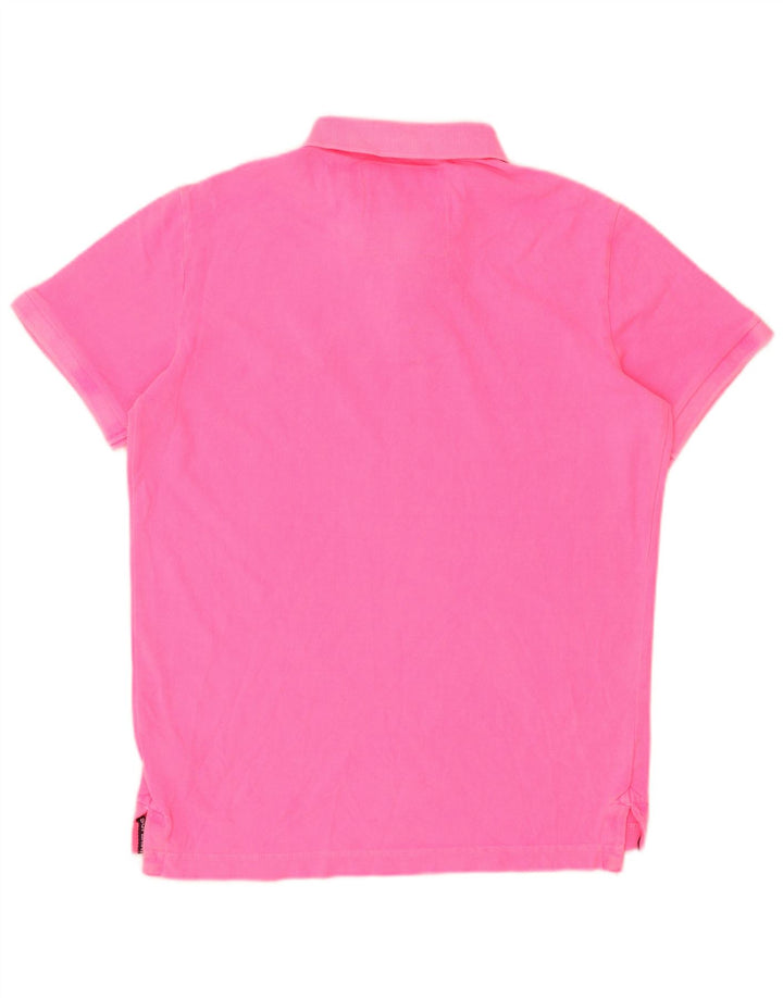 SUPERDRY Poloshirt til mænd Medium Pink Bomuld