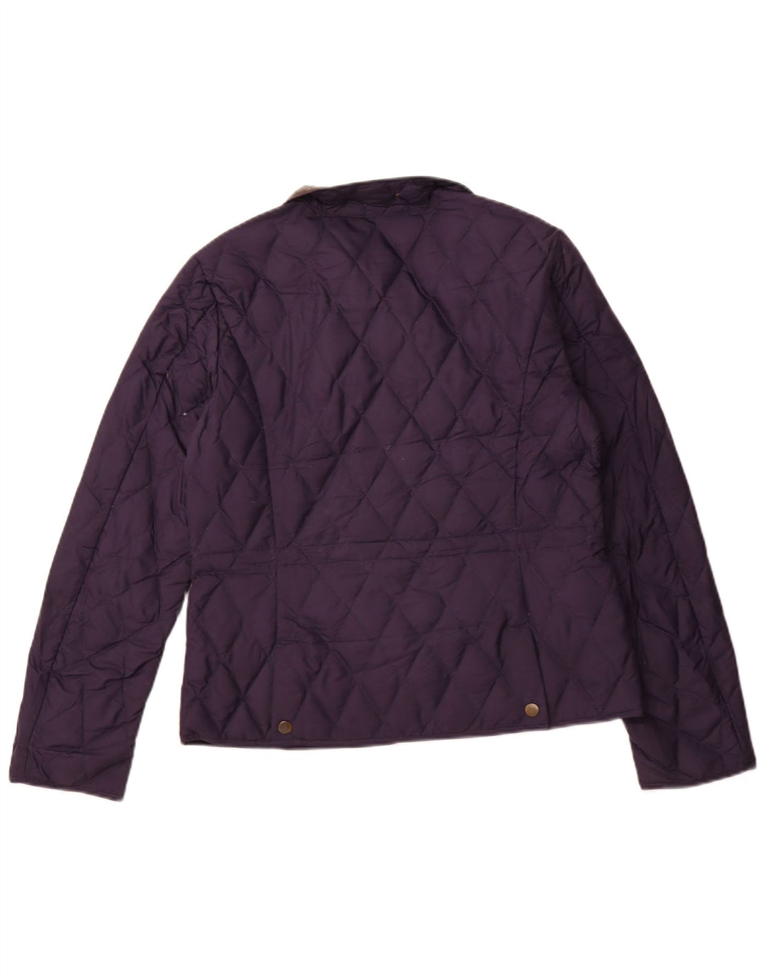 EDDIE BAUER Dame vatteret jakke UK 14 Medium Navy Blue Polyester