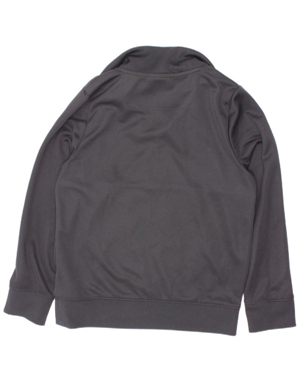 Nike Boys Standard grafisk sweatshirt med lynlåshals 8-9 år Lille Sort