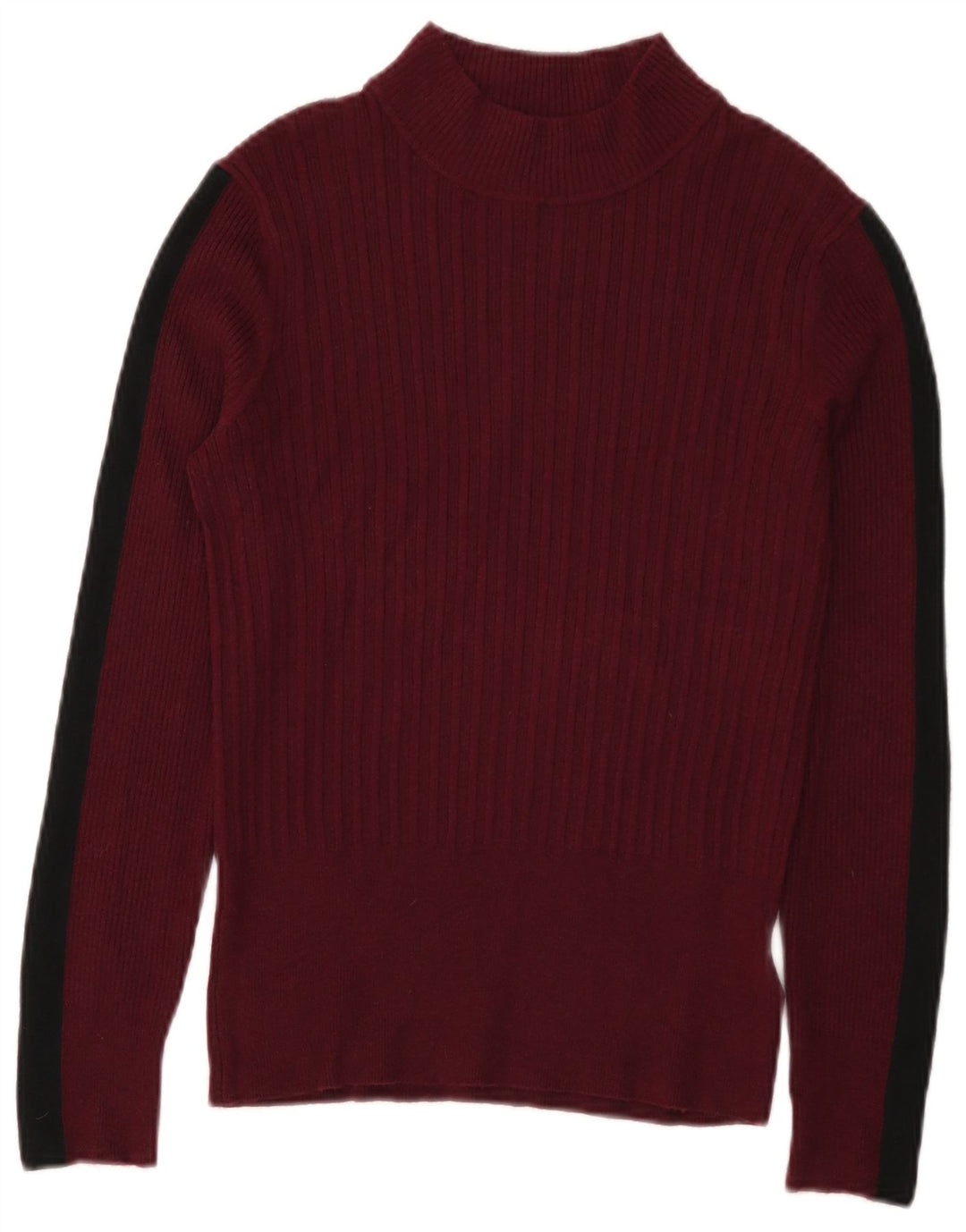 Marks & Spencer Dame Turtle Neck Jumper Sweater UK 12 Medium Burgundy