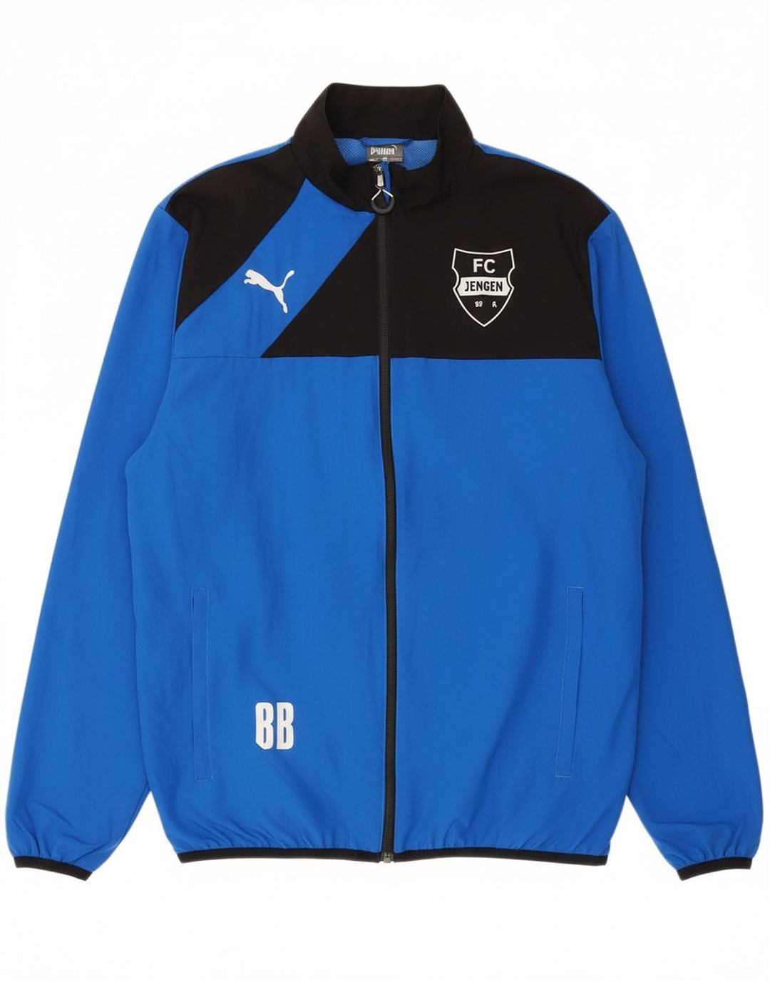 PUMA Mens FC Jengen Tracksuit Top Jacket Large Blue Colourblock Polyester Vintage Puma and Second-Hand Puma from Messina Hembry 