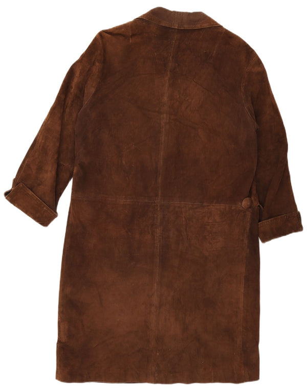 Kennedy Womens Suede Overcoat IT 50 XL Brown