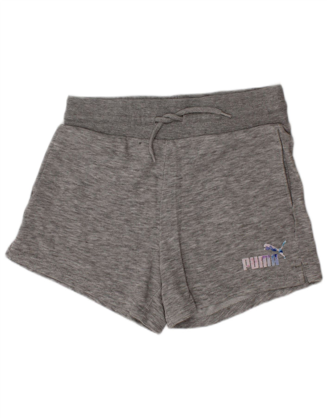 Puma piger grafiske sportsshorts 11-12 år mellemgrå