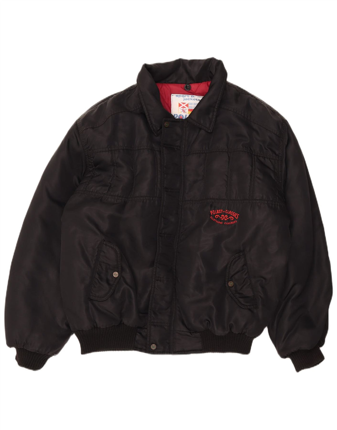 Polbot Herre Bomber Jacket UK 42 XL Sort Polyamid