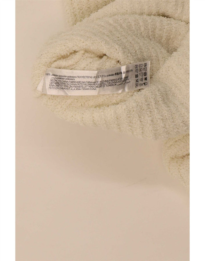 Zara Womens Crop Turtle Neck Jumper Sweater UK 10 Small Off White Polyester