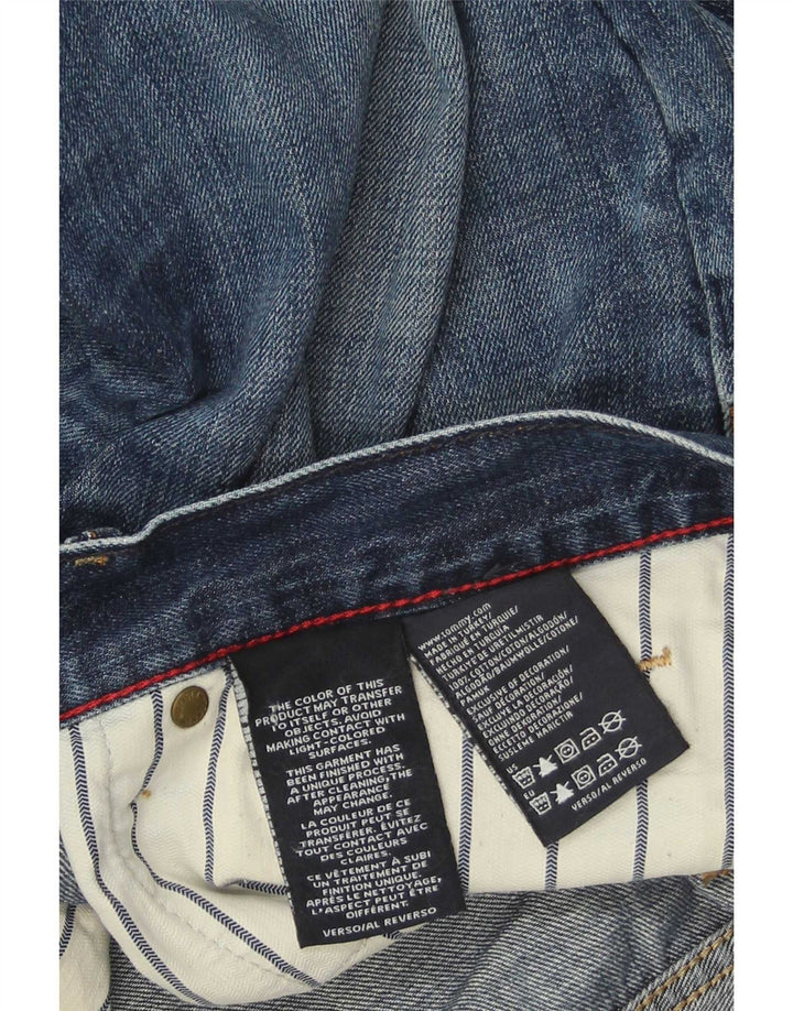 Tommy Hilfiger Herre Regular Straight Jeans W36 L34 Blå Bomuld