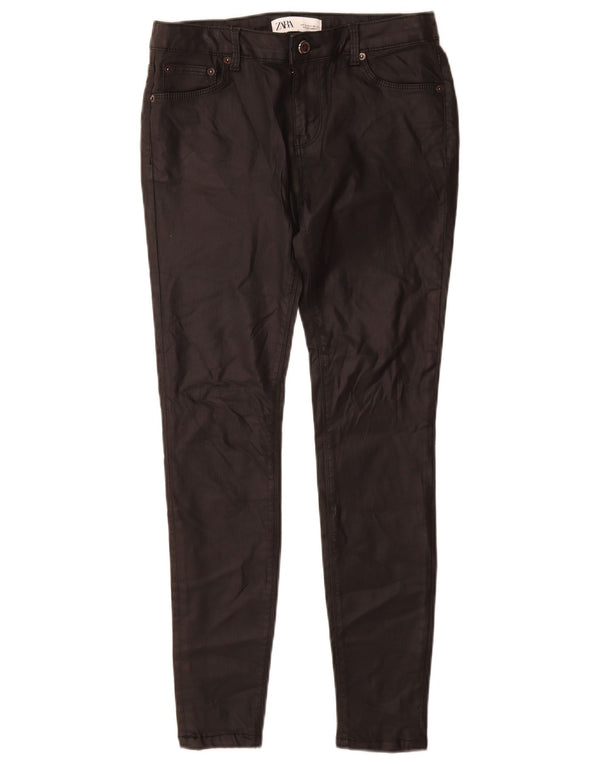 Zara Dame Skinny Jeans EU 36 XS W26 L28 Sort Bomuld