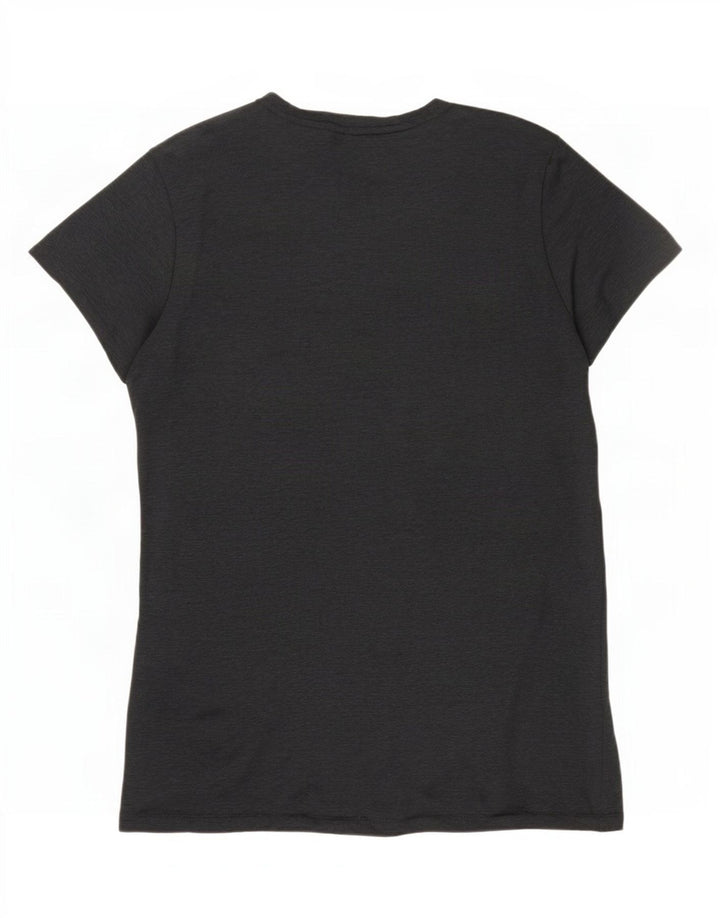 Fila Grafisk T-shirt top til kvinder DK 16 Stor grå flækket polyester