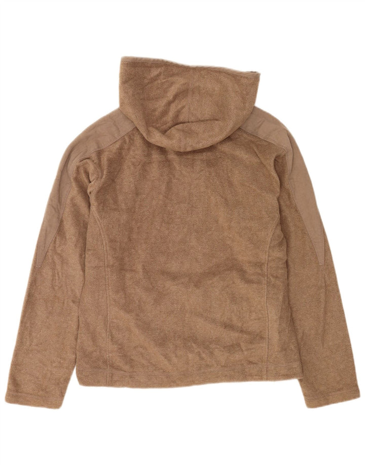 Musto Fleecetrøje med hætte til kvinder UK 12 Medium Brun Polyester