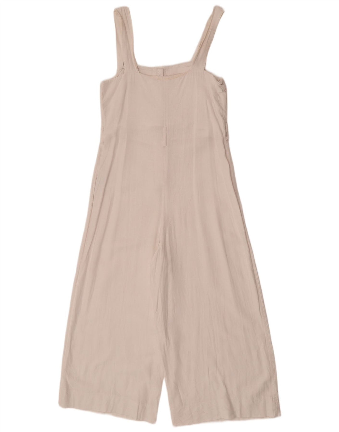 Topshop Dame Ærmeløs Jumpsuit UK 8 Small White Linen