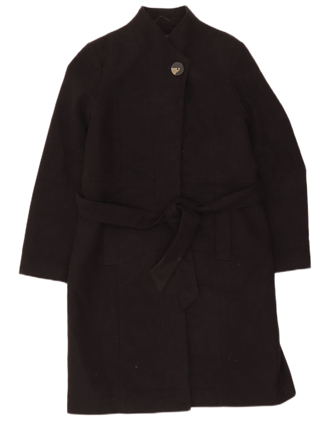Marks & Spencer Dameoverfrakke UK 14 Stor sort polyester