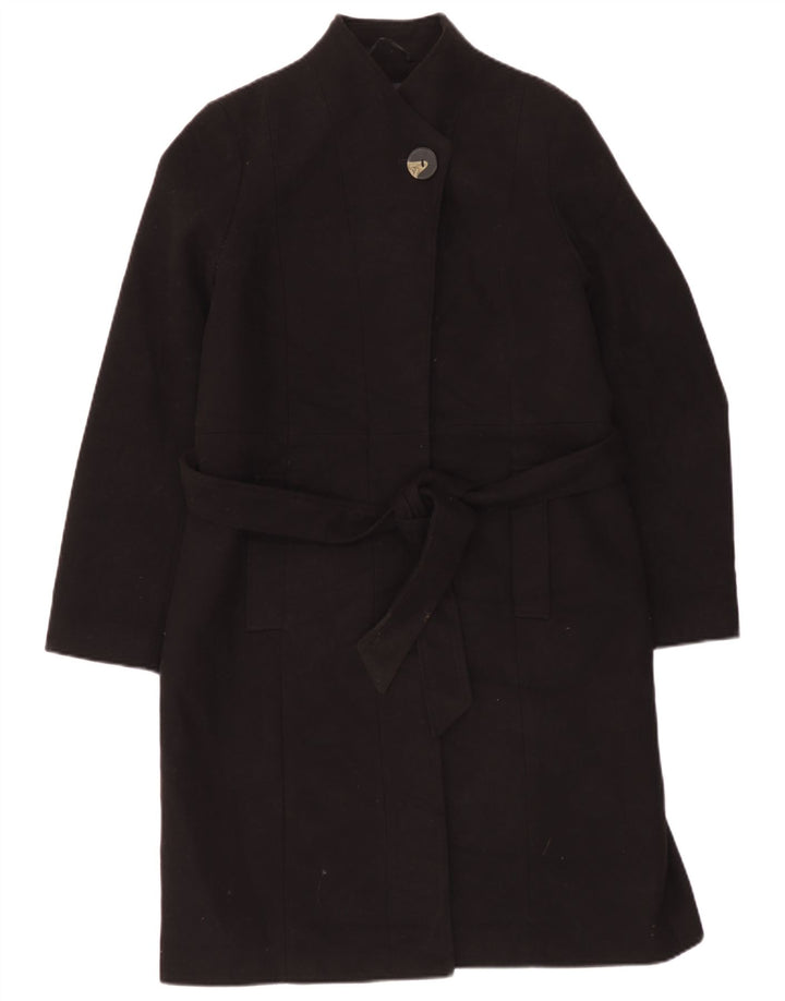 Marks & Spencer Dameoverfrakke UK 14 Stor sort polyester