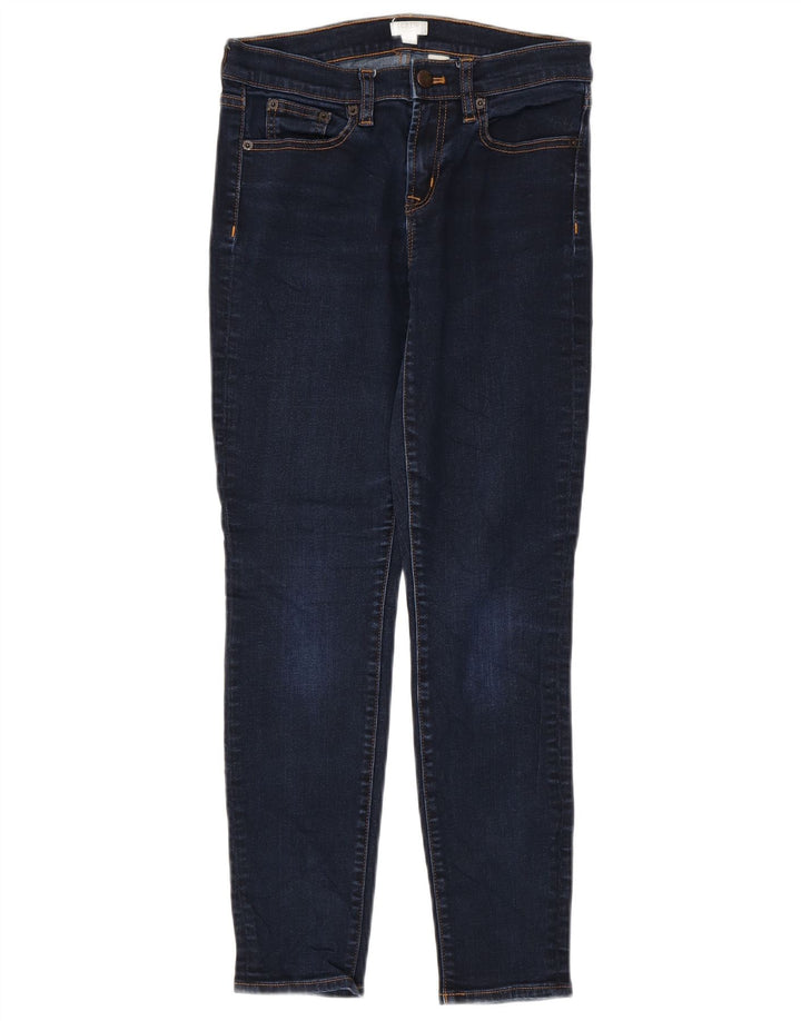 J. Crew Dame Stretch Skinny Jeans W26 L28 Marineblå Bomuld