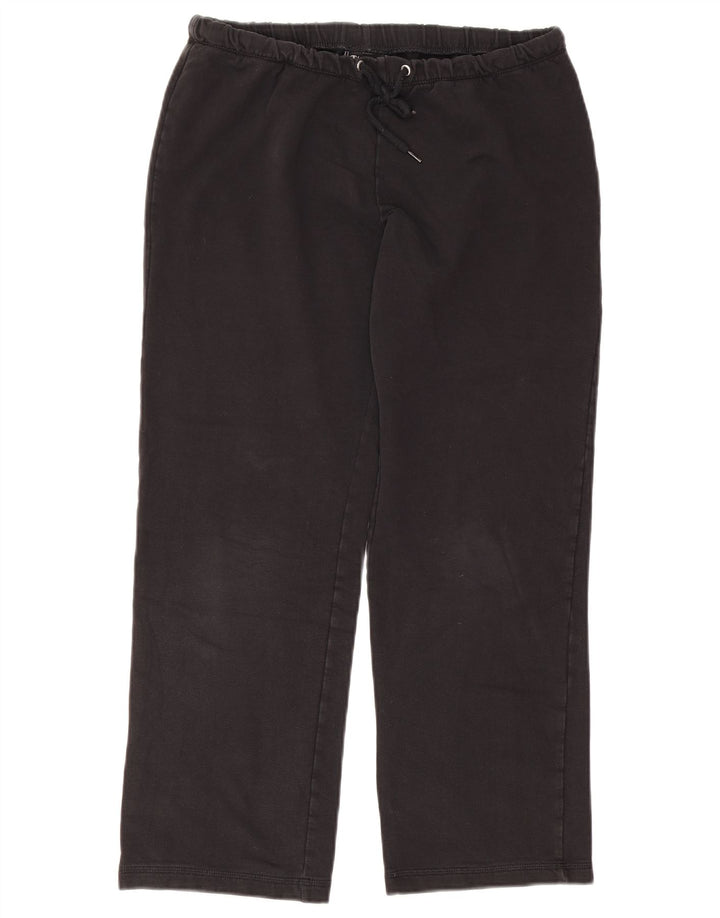 Champion Womens Crop træningsdragt Bukser UK 14 Medium Black Bomuld
