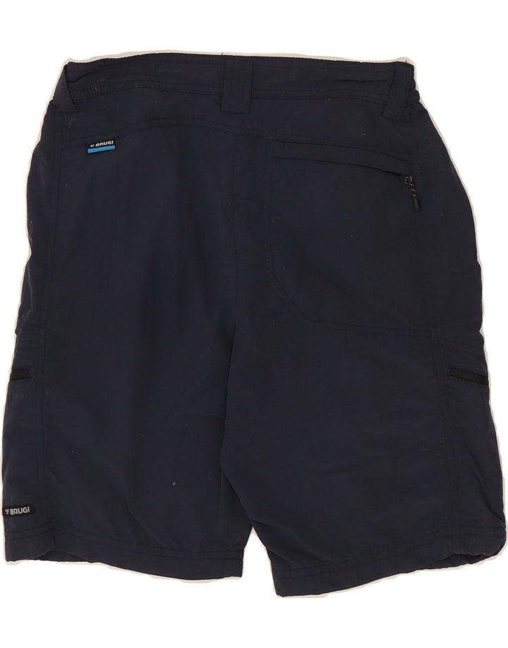 BRUGI Mens Cargo Shorts IT 46 Small W30 Navy Blue Polyamide Vintage Brugi and Second-Hand Brugi from Messina Hembry 