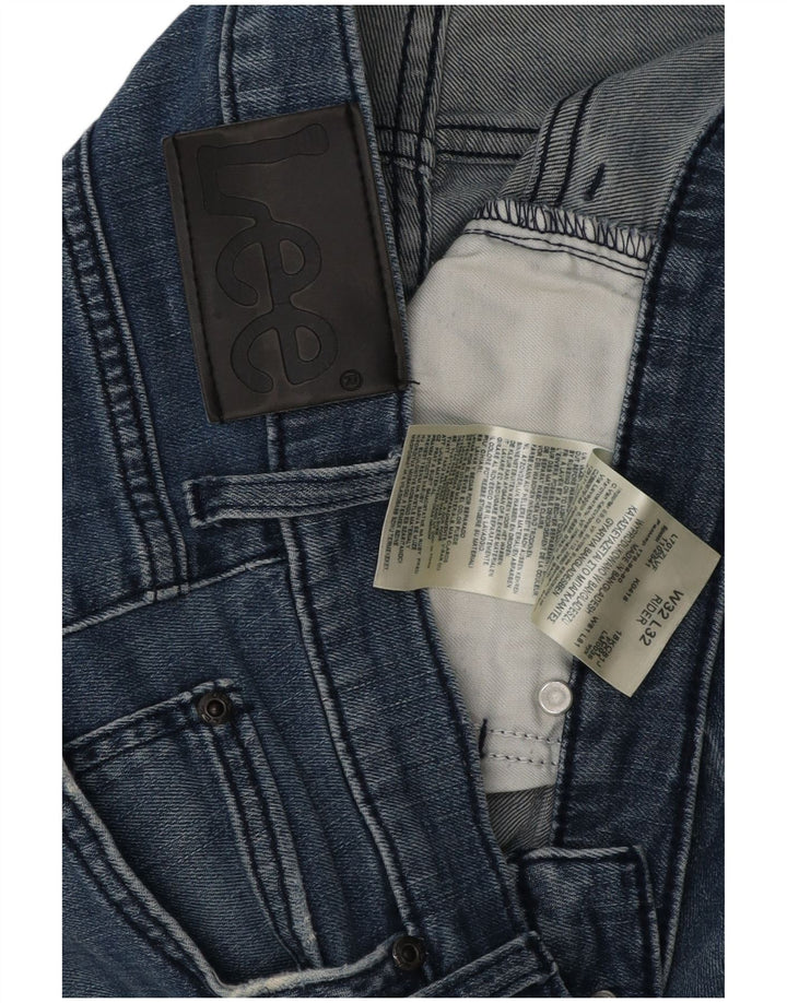 Lee Herre Rider Slim Jeans W32 L32 Blå Bomuld