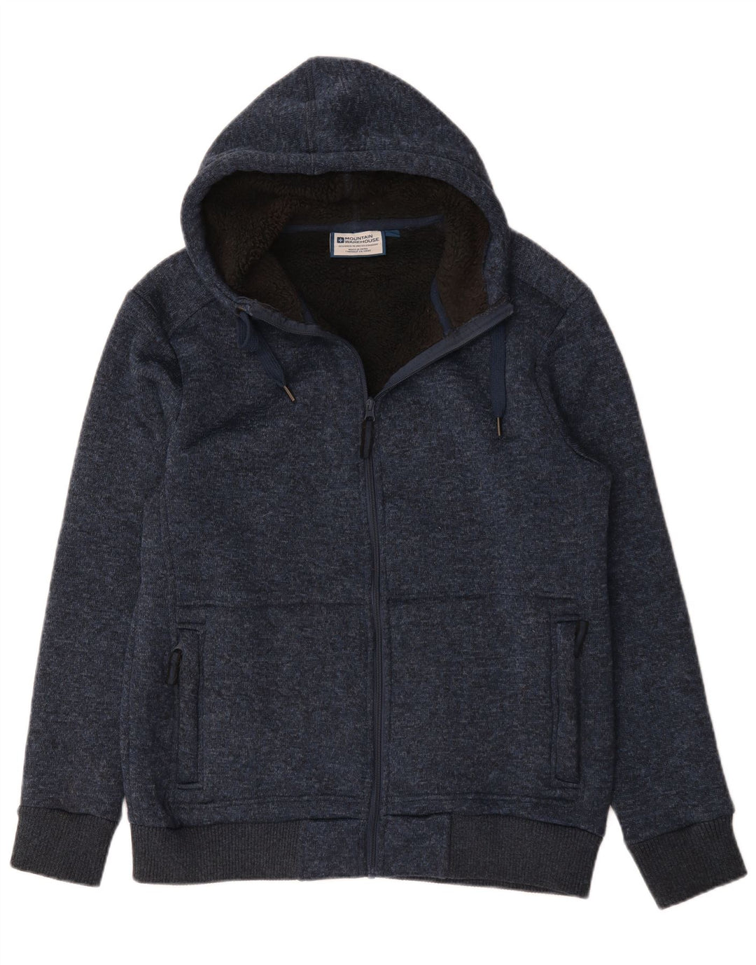 Mountain Warehouse Herre Strik Bomber Jacket UK 40 Large Navy Blue Flecked