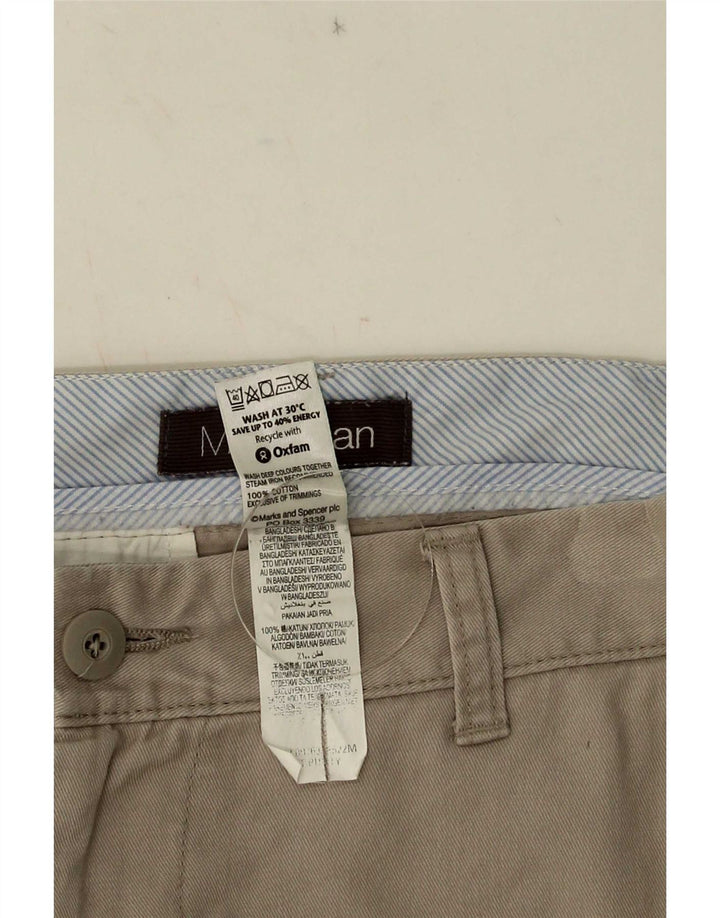Marks & Spencer Herre Chino Shorts W34 Large Beige Bomuld
