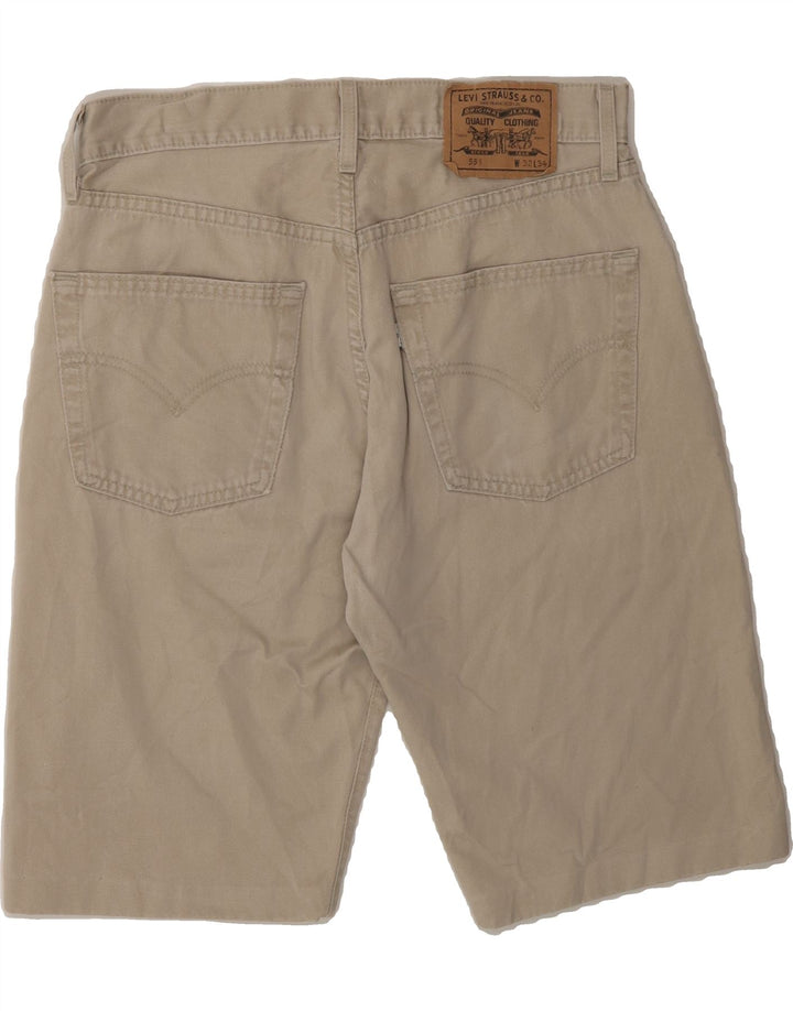LEVI'S Mens 551 Bermuda Shorts W32 Medium Beige Cotton Vintage Levi's and Second-Hand Levi's from Messina Hembry 