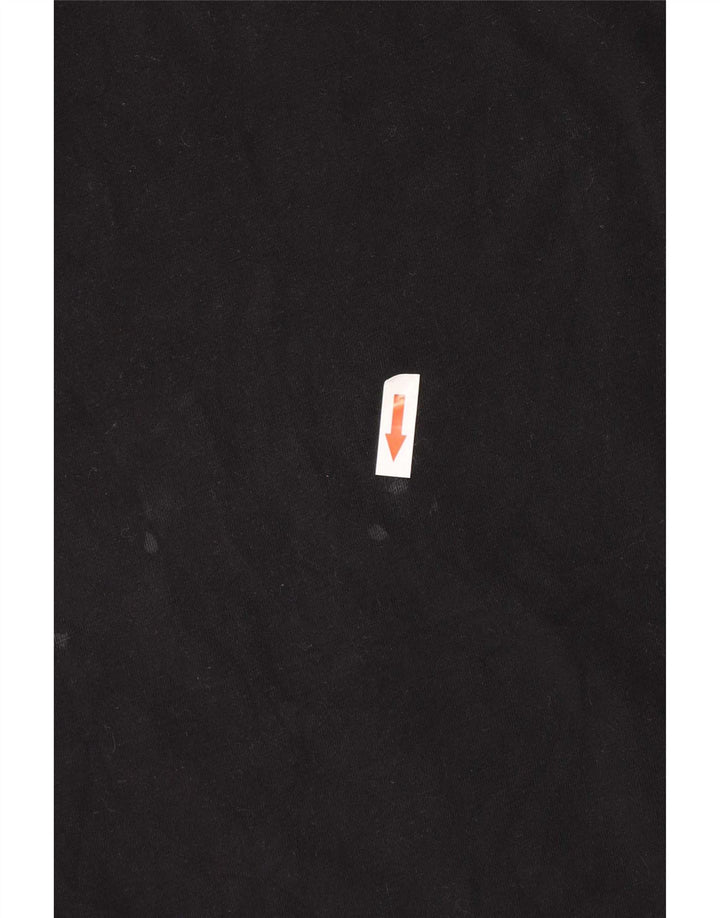 Ellesse Herre Grafisk T-Shirt Top Lille Sort Bomuld
