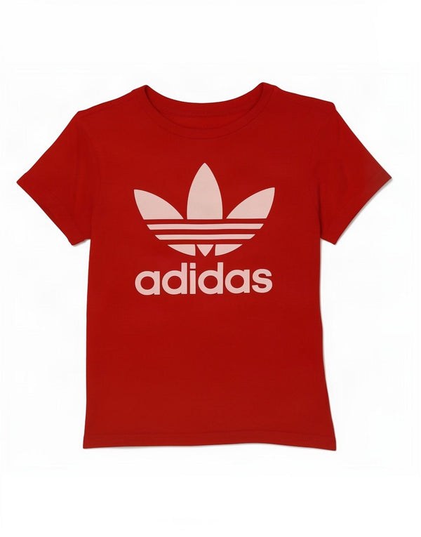 Adidas drenge grafisk t-shirt top 10-11 år rød bomuld