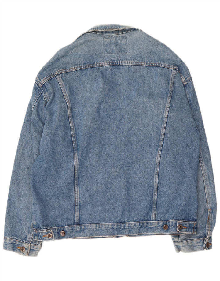 Wild Jeans Herre denimjakke UK 42 XL Blå Bomuld