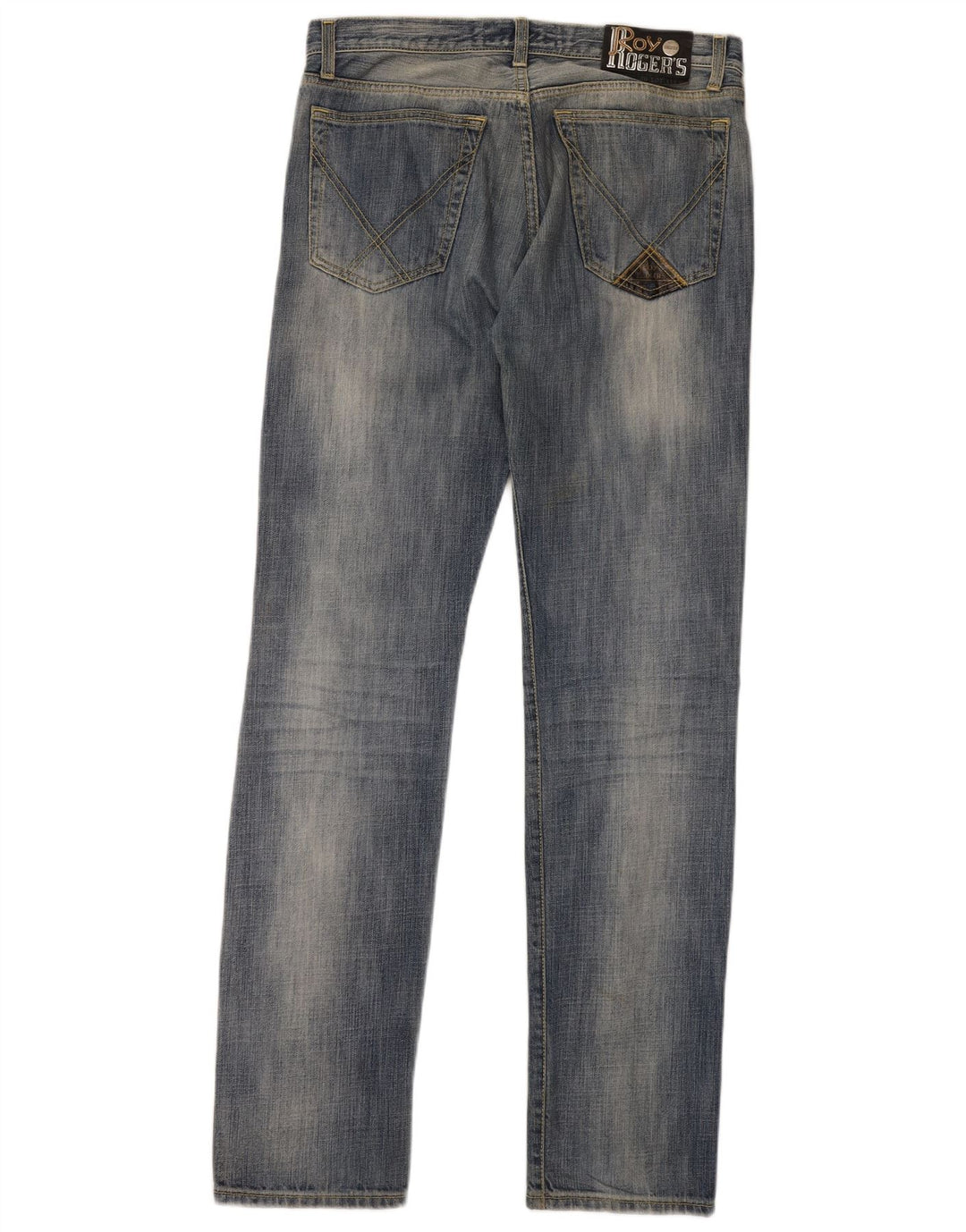 ROY ROGERS Herre De Luxe Straight Jeans W33 L36 Blå Bomuld