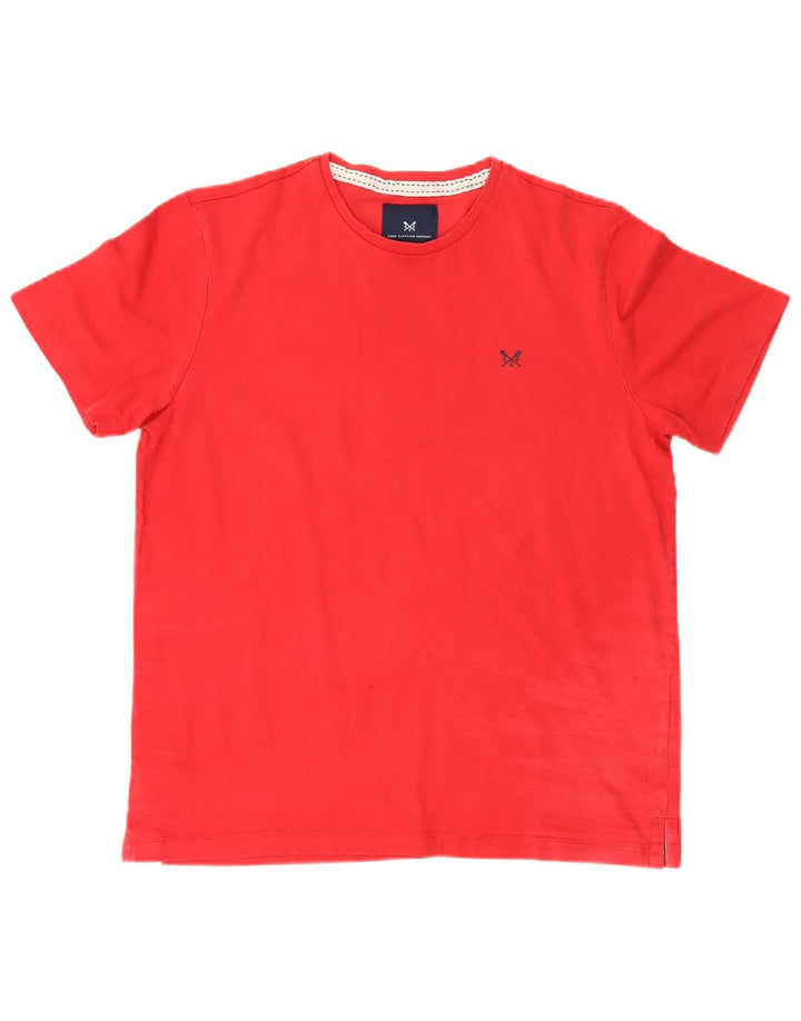 Crew Clothing Herre T-Shirt Top Stor Rød Bomuld