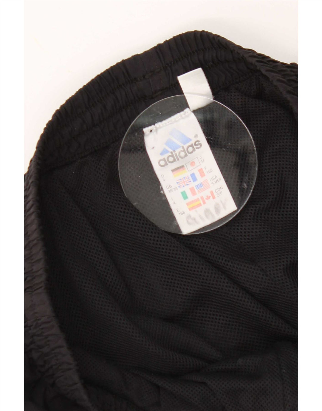 Adidas Træningsdragtsbukser til mænd UK 36/38 Small Black Polyester