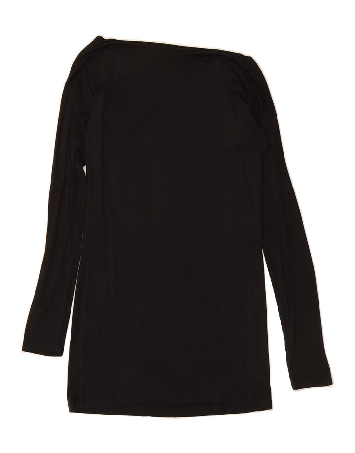 GAP Womens Graphic Top Long Sleeve UK 12 Medium Black Viscose Vintage Gap and Second-Hand Gap from Messina Hembry 