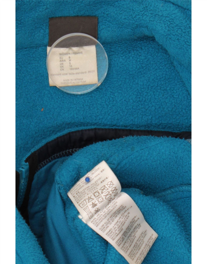 Jack Wolfskin Dame Liner Fleece Jacket UK 10 Small Blue Polyester
