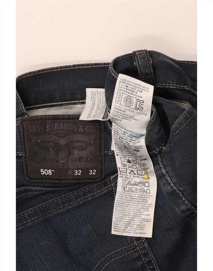 Levi's Herre 508 tilspidsede jeans W32 L26 marineblå bomuld