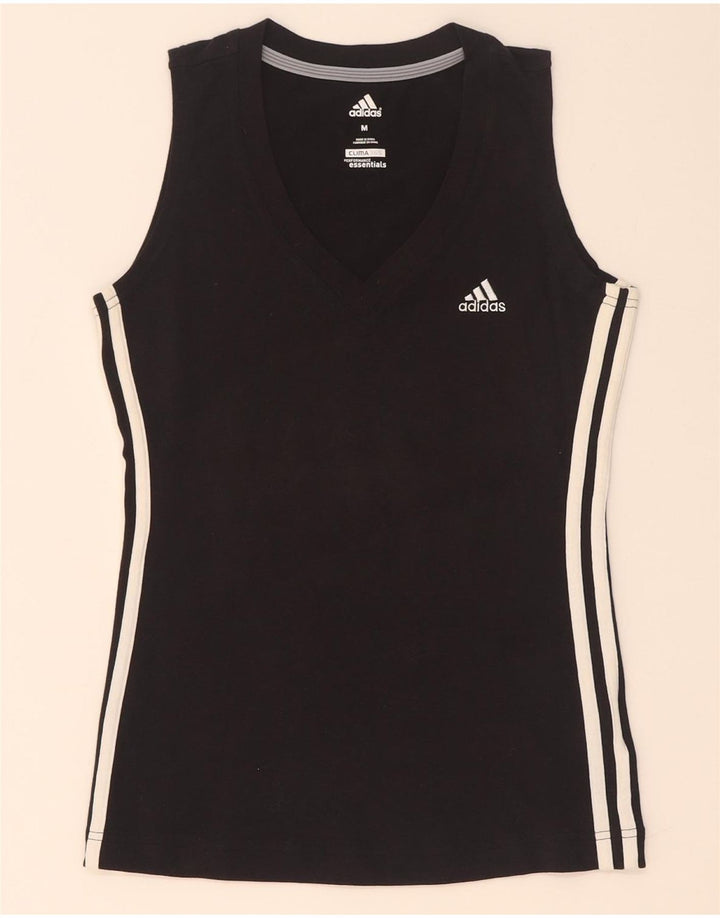 Adidas Dame Clima 365 Vest Top UK 12 Medium Sort Bomuld